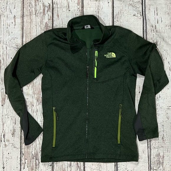 Men's The North Face Green Zip Up Outwear Jacket - Picture 1 of 4